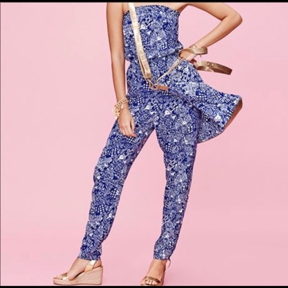 Lilly Pulitzer for Target Pants - EUC Lilly Pulitzer for Target Strapless Jumpsuit